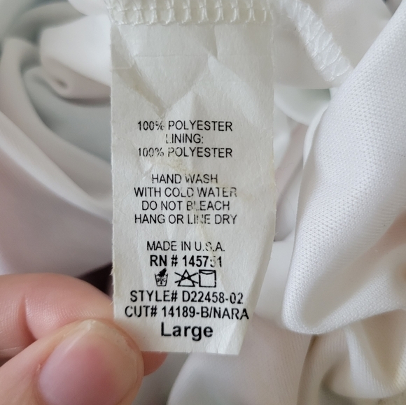 Peach Love Women's World of Color Multi Color Belted One Shoulder Dress Size L - Picture 8 of 8